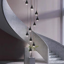 Axyaa Modern LED Pendant Light Chandeliers for Living Room Staircase Hanging Lamp