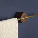 Axyaa Wooden Towel Rack - Extendable Towel Pole, Simple & Creative