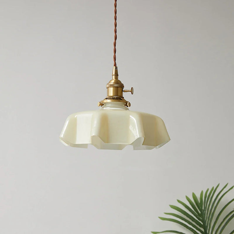 Axyaa Retro Glass Pendant Light - LED E27 Bar Hotel Decor Fixture