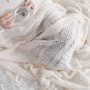 Axyaa Knitted Throw Blanket with Tassels - Soft, Cozy, Lightweight for Home