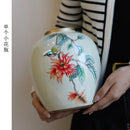 Axyaa Exquisite Chinese Ceramic Vase - Luxury Living Room Art Decoration