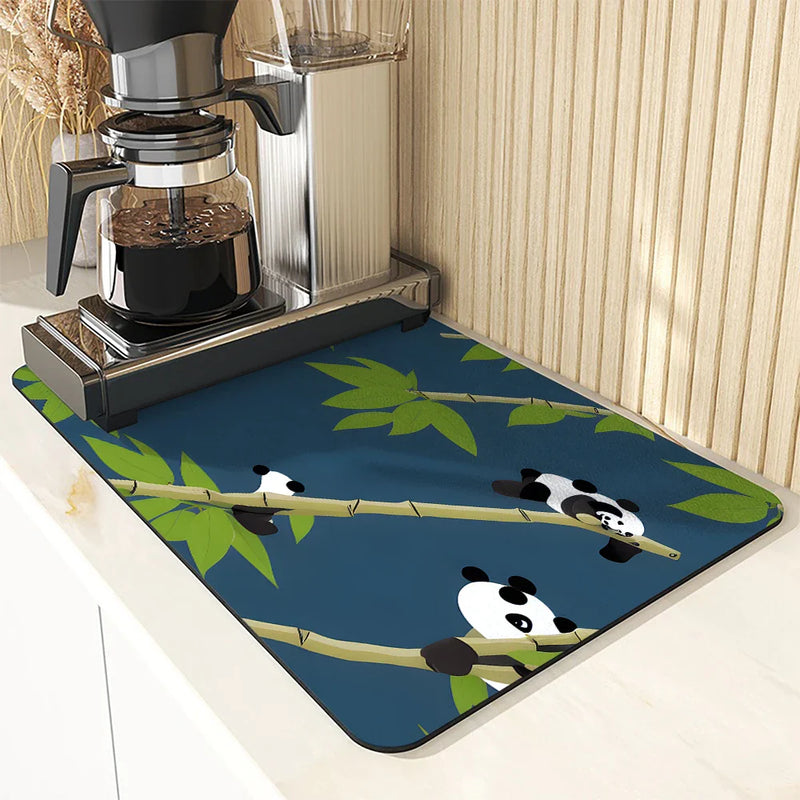 Axyaa Diatom Mud Kitchen Drain Pads - Absorbent Tableware Mat