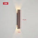Axyaa Black LED Wall Lamp 18W for Bedroom Indoor Lighting Fixtures