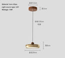 Axyaa Round Glass Pendant Light for Corridor Hallway Bedroom and Foyer