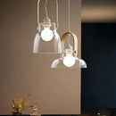 Axyaa Nordic Glass LED Chandelier for Dining, Bedroom, Coffee Shop, and Bar