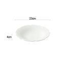 Axyaa Flower Striped Ceramic Plate Set.