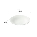 Axyaa Flower Striped Ceramic Plate Set.