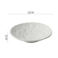 Axyaa Stone Pattern Ceramic Plate for Molecular Cuisine and Dining Experience