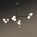 Axyaa Postmodern Glass Bean Branch Light - Nordic Design Molecular Lamp