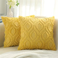 Axyaa Faux Wool Cushion Cover 45x45 Soft Plush Pillowcase for Luxury Living Room