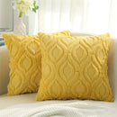 Axyaa Faux Wool Cushion Cover 45x45 - Soft Plush Pillowcase for Luxury Living Room