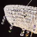 Axyaa Nordic Crystal LED Chandelier for Elegant Living Room & Restaurant Lighting