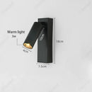 Axyaa Rotatable 3W Warm LED Wall Lamp for Bedroom, Living Room, and Corridor