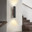 Axyaa Black Stone LED Wall Lamp for Modern Living Room Bedroom Lighting