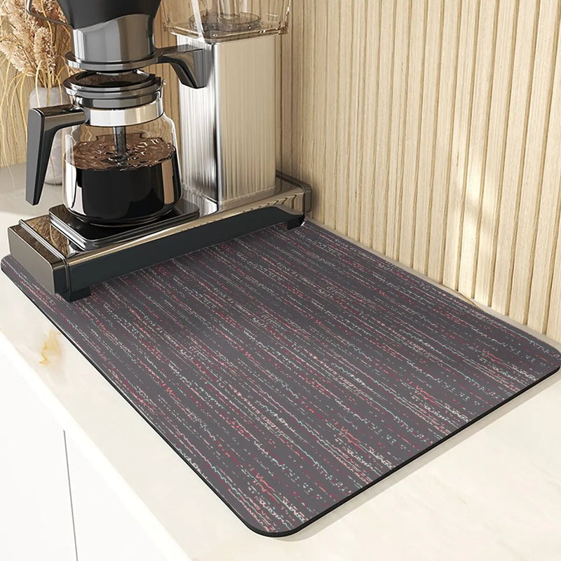 Axyaa Stripe Coasters: Stylish Non-Slip Table Mat & Absorbent Placemat