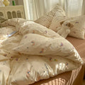 Axyaa Class A Knitted Cotton Printing Four-Piece Bed Set