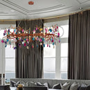 Axyaa Crystal Pendant Light: Gold Fixtures, Adjustable, Luxury Hanging Lamp