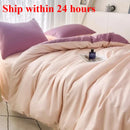 Axyaa Summer Cool Ice Silk Solid Color Duvet Cover in Twin/Full/Queen/King Sizes