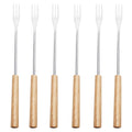 Axyaa Stainless Steel Fruit Cheese Hot Pot Dessert Salad Fork Set