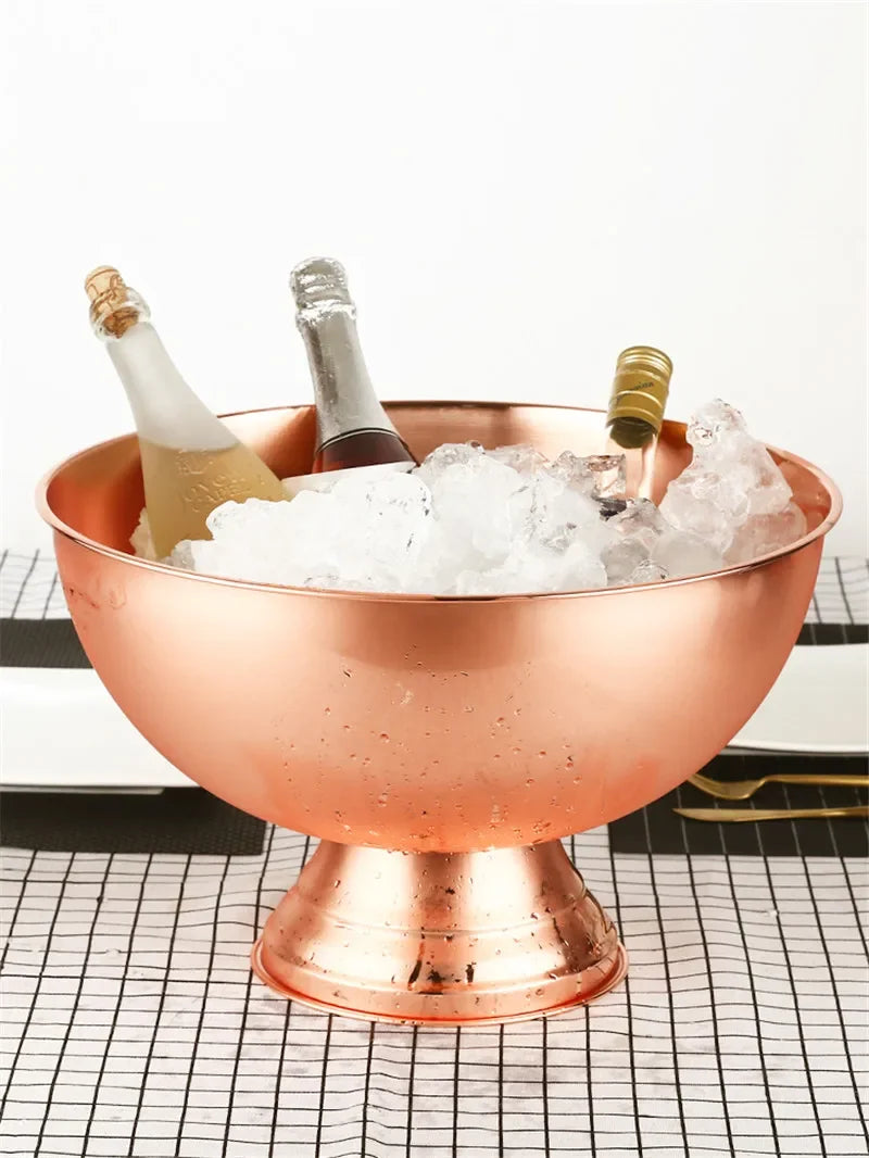 Axya 304 Stainless Steel Deer Head Ear Large Champagne Bar Bucket