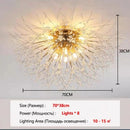 Axyaa Spark Ball Crystal LED Chandelier - Spherical Firework Pendant Light
