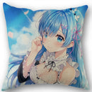 Axyaa Cotton Linen Square Decorative Pillowcase Pillow Covers Cases for Home Decor
