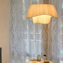 Axyaa Fabric Design Modern Art Chandelier for Bedroom & Living Room