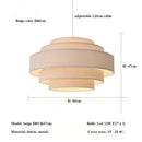 Axyaa Minimalist Fabric Pendant Chandelier for Modern Bedroom and Bar