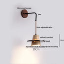 Axyaa Adjustable LED Wall Lamp Yellow Travertine White Glass Nordic Modern