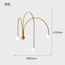 Axyaa Modern Iron Wall Lamp Branch Glass Lighting for Living Room Bedroom