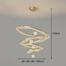 Axyaa Modern LED Chandelier Pendant Light for Dining Room and Living Room