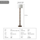 Axyaa Wooden Art LED Floor Lamp - Modern Minimalist High-end Lighting