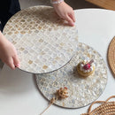 Axya Shell Tray Fish-scale Pattern Round Organizer Tray