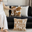 Axyaa Light Luxury Brown Chenille Sofa Pillowcase - Home Decor Piece