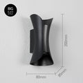 Axyaa Aluminum LED Sconce Wall Lamp: Modern Waterproof Indoor Outdoor Warm Light