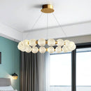 Axyaa Acrylic Ball Ring Pendant Chandelier LED Light for Home and Hospitality