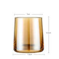 Axyaa 270ML Glass Mug - Modern Simple Style for Tea, Coffee, Juice & Water
