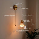 Axyaa Nordic LED Wall Sconce Modern Light Fixtures for Home Decor