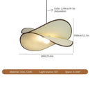 Axyaa Cream Fabric Led Chandelier, Modern Nordic Style for Home Decor