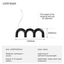 Axyaa LED U-Shaped Ceiling Chandelier for Modern Decor Lighting