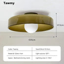 Axyaa Cream LED Ceiling Lamp Single Head Minimalist Nordic Design