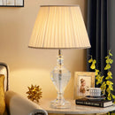 Axyaa Modern Luxury Crystal Table Lamp for Bedroom, Living Room, and Study