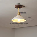 Axyaa LED Glass Ceiling Lamp Modern Yellow Lighting for Home Restaurant Hallway