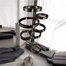 Axyaa Crystal Chandelier Stair Pendant Lamp Living Room Pendant Lights