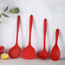 Axyaa Silicone Kitchen Utensil Set: Spatula, Ladle, Slotted Spoon, Non-Stick Cooking Tools
