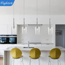 Axyaa Glass Pendant Light: Modern Minimalist LED Bar Lighting for Home Decor