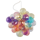 Axyaa Bubble Chandelier: Colorful Glass Pendant Lamp for Kids' Rooms, Bedroom, Dining Room