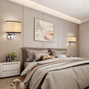 Axyaa LED Fabric Wall Lampshade with Switch for Bedroom or Living Room