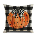 Axyaa Halloween Linen Pillow Cover: Horror Holiday Decor for Home Sofa