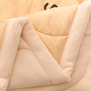 Axyaa Cartoon Pattern Velvet Blanket: Soft Comfort for Winter, Single Double Size